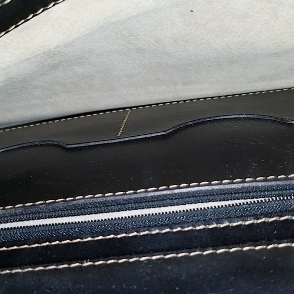 Rare "Aged" Vintage Hi-End Unused Executive/Lawyer Lorenzo Leather Briefcase - Picture 14 of 15